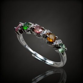 Turmalin ezüst gyűrű