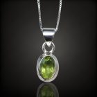 Turmalin ezüst medál