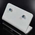 Zafír ezüst fülbevaló