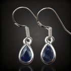 Zafír ezüst fülbevaló