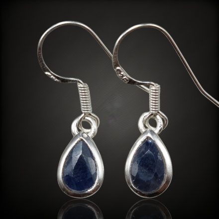 Zafír ezüst fülbevaló