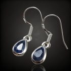 Zafír ezüst fülbevaló