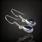 Zafír ezüst fülbevaló