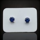 Zafír ezüst fülbevaló