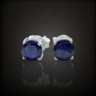 Zafír ezüst fülbevaló