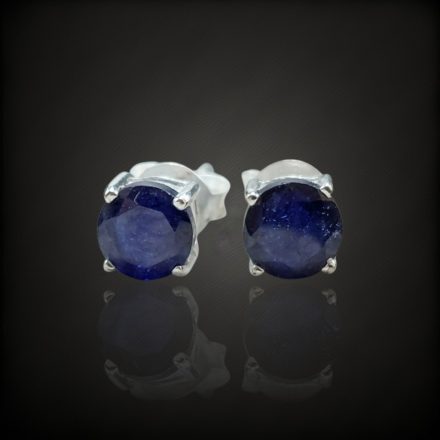 Zafír ezüst fülbevaló