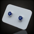 Zafír ezüst fülbevaló