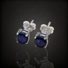 Zafír ezüst fülbevaló