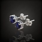 Zafír ezüst fülbevaló