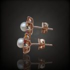 Zafír ezüst fülbevaló