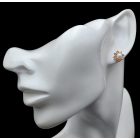 Zafír ezüst fülbevaló