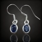 Zafír ezüst fülbevaló