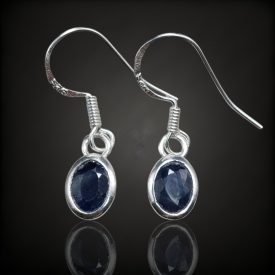 Zafír ezüst fülbevaló
