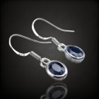 Zafír ezüst fülbevaló