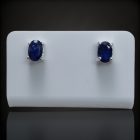 Zafír ezüst fülbevaló