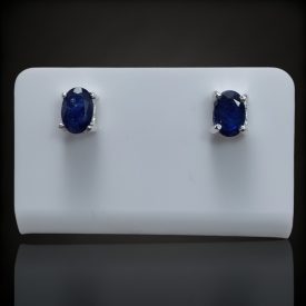 Zafír ezüst fülbevaló