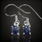 Zafír ezüst fülbevaló