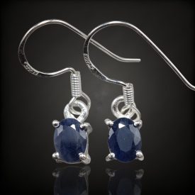 Zafír ezüst fülbevaló