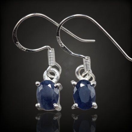 Zafír ezüst fülbevaló
