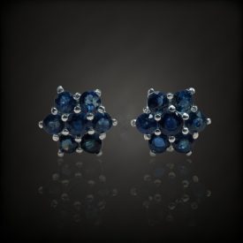 Zafír ezüst fülbevaló