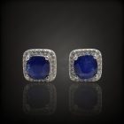 Zafír ezüst fülbevaló