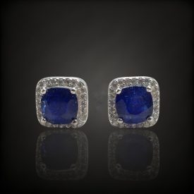 Zafír ezüst fülbevaló