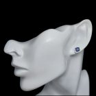 Zafír ezüst fülbevaló