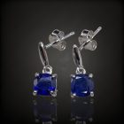 Zafír ezüst fülbevaló