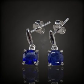 Zafír ezüst fülbevaló