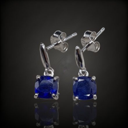 Zafír ezüst fülbevaló