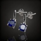 Zafír ezüst fülbevaló