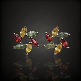 Zafír ezüst fülbevaló