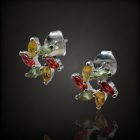 Zafír ezüst fülbevaló