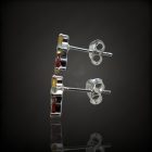 Zafír ezüst fülbevaló