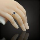 Zafír ezüst gyűrű