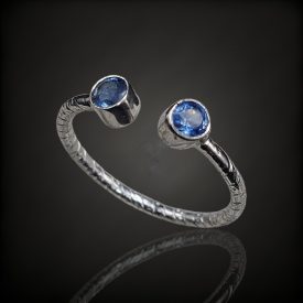 Zafír ezüst gyűrű