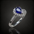 Zafír ezüst gyűrű