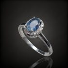 Zafír ezüst gyűrű