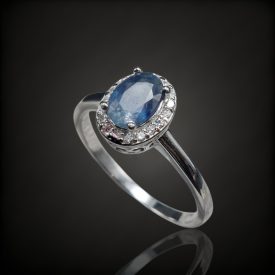 Zafír ezüst gyűrű