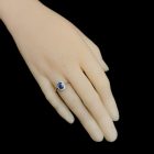 Zafír ezüst gyűrű