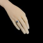 Zafír ezüst gyűrű