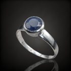 Zafír ezüst gyűrű