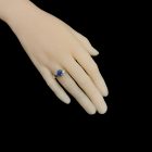 Zafír ezüst gyűrű