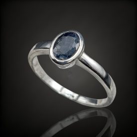 Zafír ezüst gyűrű