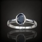 Zafír ezüst gyűrű
