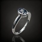 Zafír ezüst gyűrű