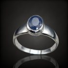 Zafír ezüst gyűrű
