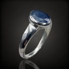 Zafír ezüst gyűrű