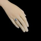 Zafír ezüst gyűrű