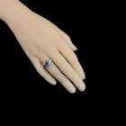 Zafír ezüst gyűrű